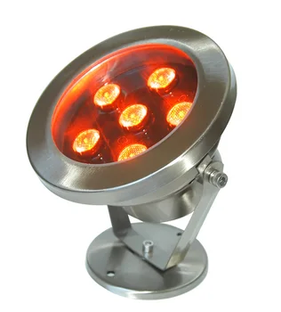 Z DHL!! IP68 18W RGB LED Vodnjak Luči,LED Podvodna Luč,bazen svetlobe,podvodni reflektor,24V,DS-10-12-18W-RGB