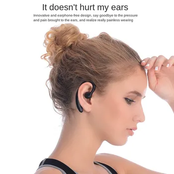 Kostno Prevodnost Slušalke Nepremočljiva Teče Športne Slušalke Bluetooth 5.0 HiFi Stereo Brezžične Slušalke Za Pametni Telefon