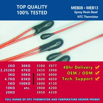 MEB13 NTC Thermistor 30C 3950 3975 Epoksi smolo NTC, termično upor miniaturne senzor temperature sonde v Šanghaju Lingee