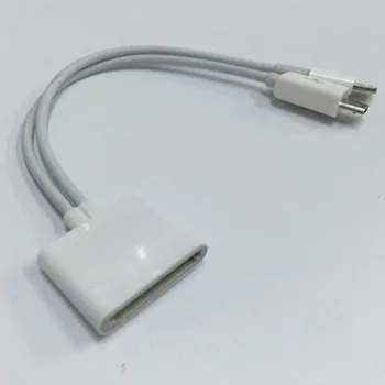 Novih 10 cm Dock 30Pin Ženski Mikro USB+8Pin Moški Kabel za Android In IOS Telefon 5 5 6 PAD 4 STROKA