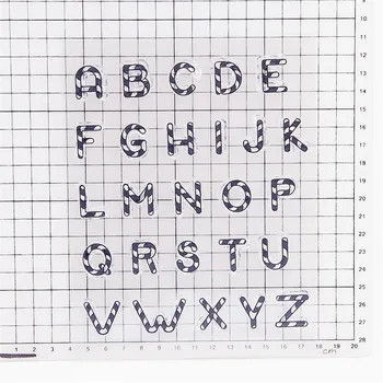 14x18CM 26 abeceda sladkarije Pregleden Pečat Jasno Znamk Silikonsko Tesnilo Roller Znamk DIY Album Album / Kartico Proizvodnje