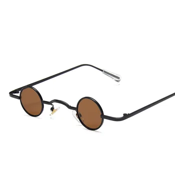 Mala Okrogla sončna Očala Steampunk Očala 2021 Vintage Retro Očala Za Ženske Luksuzni Gafas De Sol Moške blagovne Znamke Lunette Oculos UV400