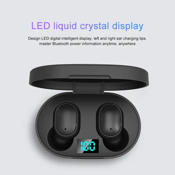 Bluetooth Slušalke Brezžične Slušalke 5.0 LED Zaslon Gumb za Nadzor Čepkov Nepremočljiva šumov Slušalke PK A6S