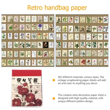 365 Listi Letnik Dekorativni Papir DIY Scrapbooking Retro Kisline Papir Retro Roko Račun DIY Dekorativni Varnostno Papirja