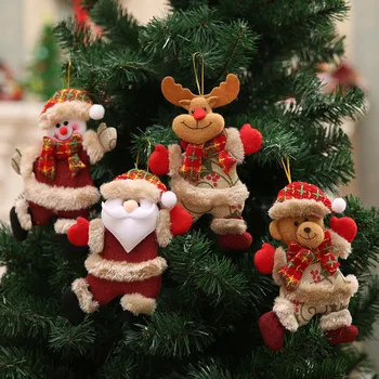 ChristmasTree Dekoracija Božiček Snežaka, Jelena Viseči Okraski, Igrače, Božični okraski Za dom navidad decoraciones #065
