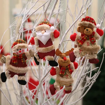 ChristmasTree Dekoracija Božiček Snežaka, Jelena Viseči Okraski, Igrače, Božični okraski Za dom navidad decoraciones #065