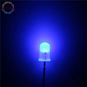 1000pcs 5 MM Krog Vrh Razpršene Modra Led Urtal Svetla Žarnica Svetlobo F5MM Svetleče Diode Elektronske Komponente, Trgovina na Drobno