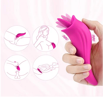 Masturbator Sex Igrače Za Ženske Jezika Lizanje Vibrator Za G Spot Nastavek Klitoris Stimulator Vagina Sesanju Massager Erotični Izdelki
