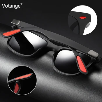 Votange Polarizirana sončna Očala Moški Ženske Klasičnih Kvadratni Plastični UV400 Vožnjo sončna Očala Moški Modni Črni Odtenki Vroče Prodaje E072