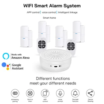 Inteligentni WiFi Vrata, Senzor, Detektor, Magnetno Stikalo Okno Senzor Home Security Avatas Amazon Alexa Timsko Delo Glasovni Nadzor
