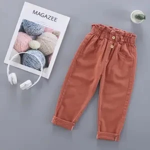 Otrok otroka otroci girls moda hlače spomladi jeseni hlače novega otroka otroci deklice bombaž elastična priložnostne hlače hlače P4872
