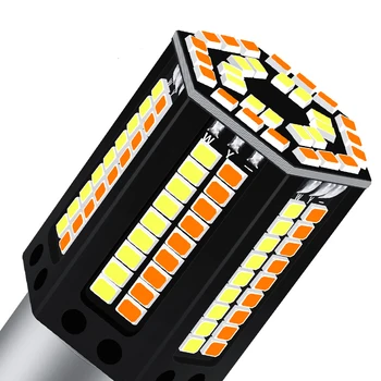 2x LED Vključite Signal Žarnica Dnevnih Luči Dvojni Način Auto DRL Canbus Žarnice WY21W T20 7440 BAU15S PY21W P21W BA15S Za Avto