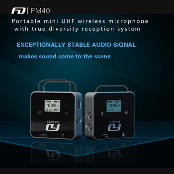 FEIDU FM40 Mikrofon UHF Brezžični Oddajnik Sprejemnik Kit River Lav Microfone Mikrofonom za Pametni telefon DSLR Fotoaparat VS SOKANI DROBNE