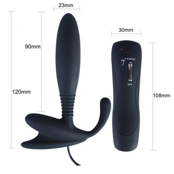 Visoka Kakovost Analni Vibrator 7 Način Vibracij Massager Uporablja za Moške Prostate ali žensko Spolno Izdelek Odraslih Igrače