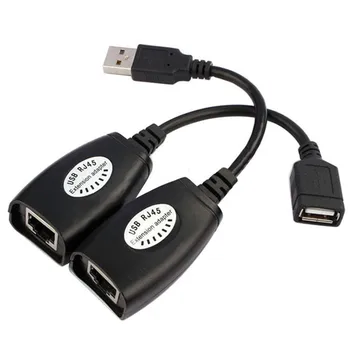 1set Ethernet Podaljšek USB Podaljšek RJ45 Cat5e/6 Kabel LAN Adapter Preko Repetitorja Set