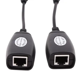 1set Ethernet Podaljšek USB Podaljšek RJ45 Cat5e/6 Kabel LAN Adapter Preko Repetitorja Set