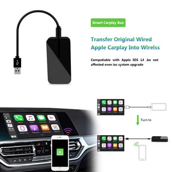 5G WIFI Brezžična Apple Carplay Polje Za Avto Podporo Ogledalo Link USB Video Plug and Play Tv Box Za Vse Ios Različica