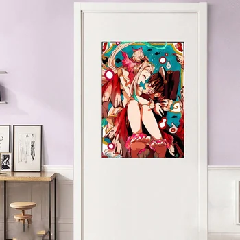 Japonski Anime Wc-Zavezuje Hanako-kun Jibaku Shounen Steno, se Pomaknite Zidana Plakat Steni Visi Plakat Doma Dekor Zbirka