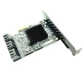 4 Port SATA 3 PCI Express Širitev Kartico PCI-E, SATA Controller PCIE 1X SATA3, da.0 Kartico 6Gb Tok Dodali Na Kartice za HDD SSD