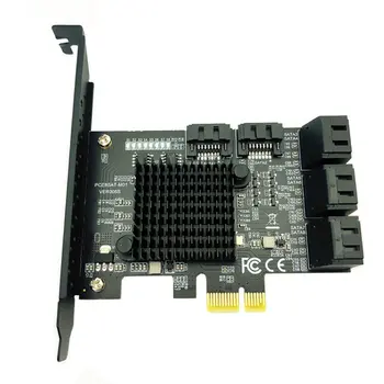 4 Port SATA 3 PCI Express Širitev Kartico PCI-E, SATA Controller PCIE 1X SATA3, da.0 Kartico 6Gb Tok Dodali Na Kartice za HDD SSD