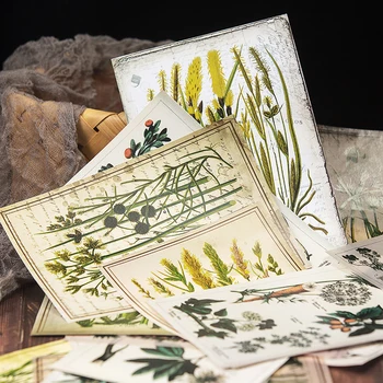 Vintage velikosti rastlin ilustracije vrsto materiala, papirja DIY scrapbooking album dnevnik vesel načrtovalec list dekorativni papir