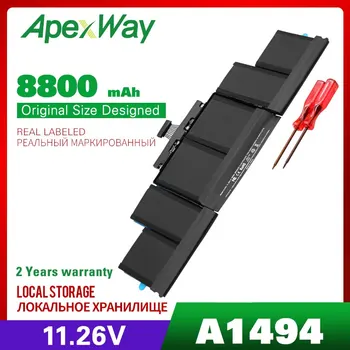 Apexway 11.26 V 8800mAh Laptop Baterije A1494 za Apple Macbook Pro A1398 Retina (Pozno 2013 Me293 & Mid Me294)