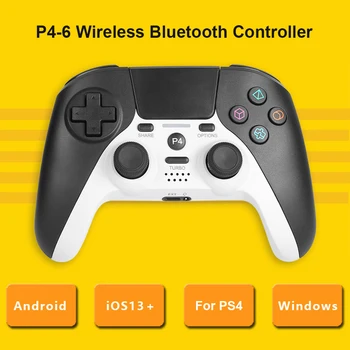 Playstation 4 P4-6 Brezžični Krmilnik za Igre za PS4 Slim Pro Telefon PC Gamepad s Sledilno Gaming iOS 13 Android 10