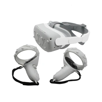 Anti-Slip VR Zaščito Kože Rocker Skp Silikona Primeru Ročaj Prijem Trak za -Oculus Quest 2 Dotik Krmilnik