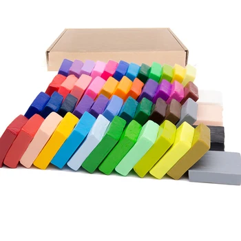 50 barve skupaj 1 kg mehke gline glina diy plastelinom ustvarjalne otroške igrače nastavite Enobarvni 20 g