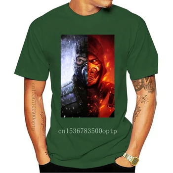 Mortal Kombat 11 Sub-Zero T-Shirt Izmišljena 2020 Plakat Moških Črno . Moške Obleke Tee Majica