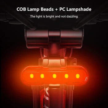 Najnovejši Kolesarski Zadnje Luči USB Polnilna LED Rep Svetlobo na Prostem Nepremočljiva MTB Cestno Kolo Rep Luči Utripajoče Kolesarske Opreme
