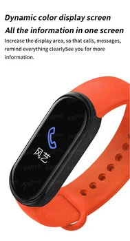 M5 Smart Fitnes Zapestnica Watch 2021 Moški Ženske Smartwatch Šport Digitalne Elektronske Ure za Apple Watch Xiaomi Huawei Roza