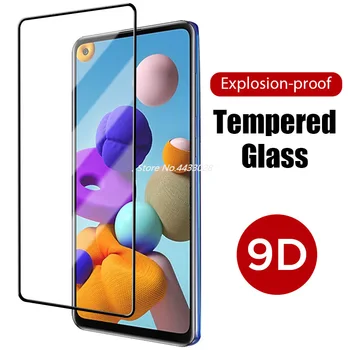 9D Polno Kritje Kaljeno Steklo za Samsung Galaxy A7 A8 A9 A6 Plus 2018 Screen Protector Filmov za Samsung Galaxy A01 Jedro A02S
