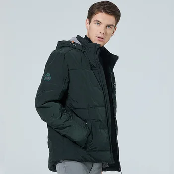 Pred prodajo Moške zimske nepremočljiva in odporen na veter in mraz-dokazilo jakno s kapuco Nzi