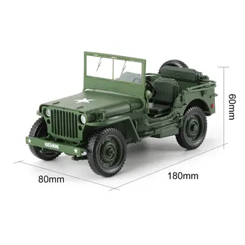 Zlitine Diecast 1:18 Za Jeep Vojaške Taktike Tovornjak Avto Model, Odpiranje Kapuco Plošče, Da Razkrije Motor Za Otroke Darilo Igrače