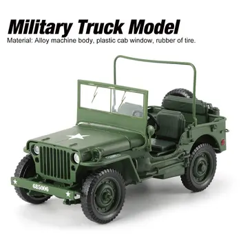 Zlitine Diecast 1:18 Za Jeep Vojaške Taktike Tovornjak Avto Model, Odpiranje Kapuco Plošče, Da Razkrije Motor Za Otroke Darilo Igrače