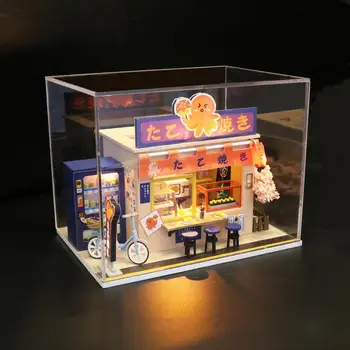 Lutke 3D Lesene Miniaturni Ročno Pohištvo Lutka Hiša Modela Stavbe, Igrače, Lutke Za Otroke Rojstni dan Darila M913