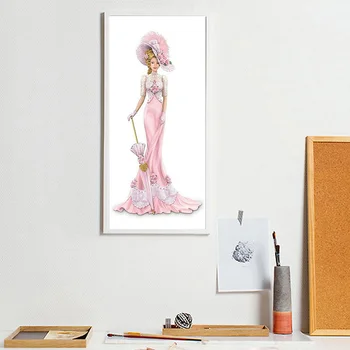 5D DIY Polni Sveder Diamantni Slikarstvo Oblačenja Lady Vezenje Needlework Mozaik Navzkrižno Šiv Kit Doma Steno Obrti Visi Sliko
