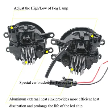 2v1 LED Angel Eye Dnevnih Luči DRL + Cut-Line Objektiv meglenke za Lexus RX270 RX350 RX450h/RX 350 F-Sport/RX 450h F-S