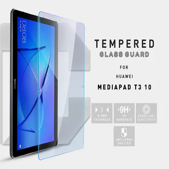 2Pcs Tablet Kaljeno Steklo za Huawei MediaPad T3 10 9.6 Palčni AGS-W09 L09 L03 Screen Protector 9H 0,3 mm, HD Zaščito za Oči Film