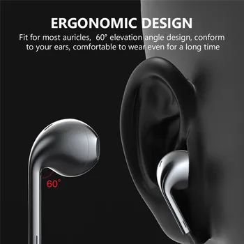 3,5 mm V uho Mobilne Žične Slušalke Z Bas Stereo Čepkov Športne Slušalke Glasbo, Slušalke Z Mikrofonom