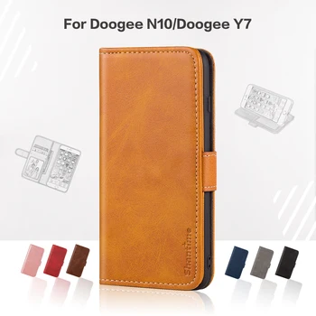 Pokrovček Za Doogee N10 Poslovnih Primeru Usnje Razkošje Z Magnetom Denarnice Primeru Za Doogee Y7 Telefon Kritje