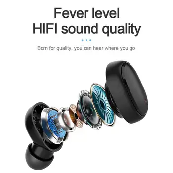 TWS 5.0 Bluetooth Slušalke Brezžične Slušalke Šport Čepkov Slušalke Z Mikrofonom Polnjenje Box Slušalke Za Vse Pametne telefone