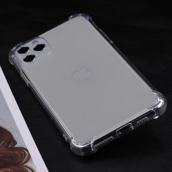 Luksuzni Pregleden Shockproof Primeru Telefon Za iPhone 11 Pro Max X XR XS 7 8Plus SE 2020 12 Mini Varstvo Silikonski Pokrovček Telefona