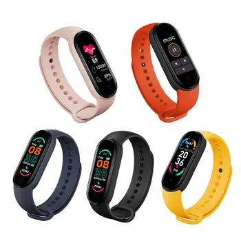 2021 Nove Pametne Watch M6 Fitnes Tracker Zapestnico Watch Podporo Srčni utrip, Krvni Tlak IP67 Nepremočljiva Dejavnosti Sledilci Watch