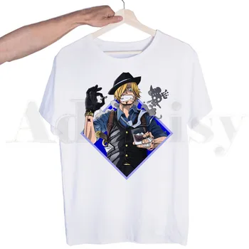 Roronoa Zoro Luffy Sanji Enem Kosu 90. letih Anime T Majice s Kratkimi rokavi T-shirt Moški Print Majica s kratkimi rokavi Moški Vrhovi Tees moška T-shirt majica
