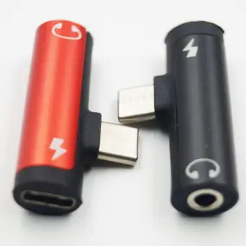 2 v 1, USB Tip C Pretvornik za 3.5 mm Aux Vtičnica za Adapter USB C Polnjenje Podaljšek Slušalke Napajalnik za Xiaomi 8 za Huawei
