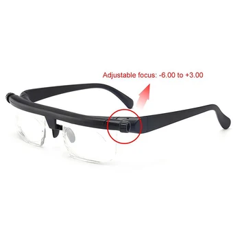 Osredotočite se na pravilno Povečevalna Očala Dvojni Vid Poudarek Izbiranje Nastavljiv Očala -6d do +3D Branje Kratkovidnost Presbyopic Očala