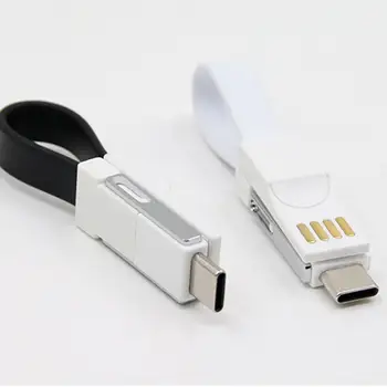 Magnetni Vse V Enem 13CM Mini USB Kabel Mobilni Telefon, Prenosni Podatkov / USB Pin Polnjenje Keychain / Wi Mikro 8 Kabel Polnilnika C N2W0