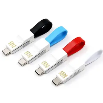 Magnetni Vse V Enem 13CM Mini USB Kabel Mobilni Telefon, Prenosni Podatkov / USB Pin Polnjenje Keychain / Wi Mikro 8 Kabel Polnilnika C N2W0